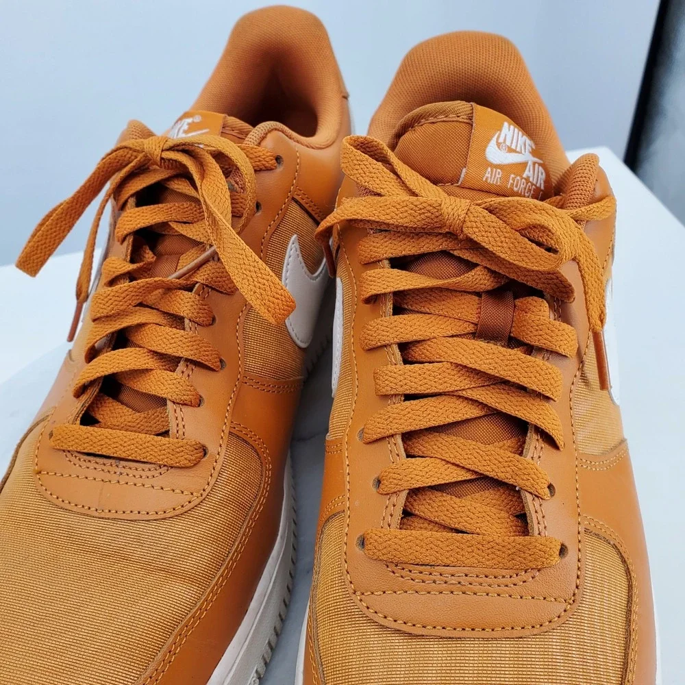 Nike Air Force 1 Low Monarch Sail Orange White FB2048-800 Mens 12.5 Sneaker‎ - Picture 10 of 11